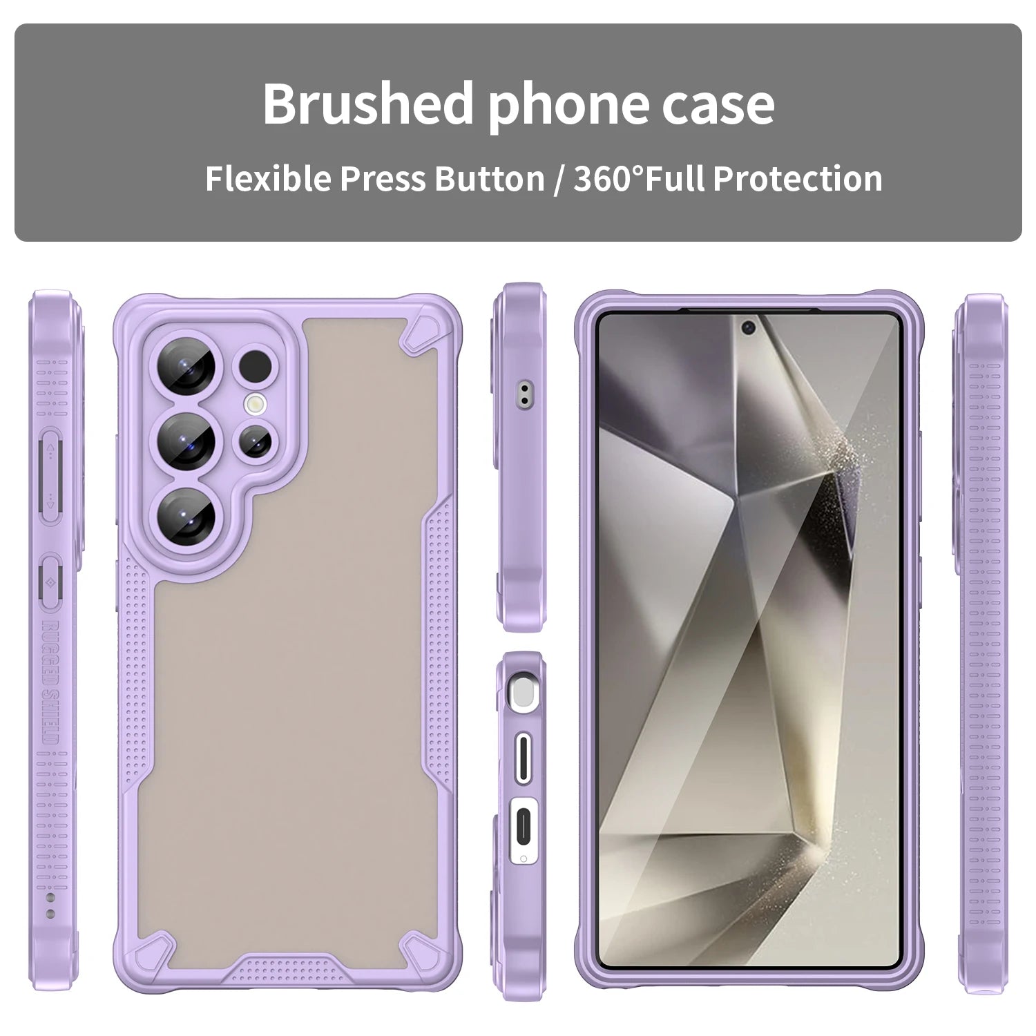 Semi-Transparent Frosted TPU Case for Samsung Galaxy S23 Series