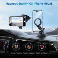 Magnetic Car Phone Holder with Suction Cup