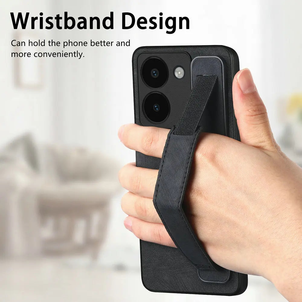 360° Lens Protect Wrist Strap Leather Case for Xiaomi 14 Series