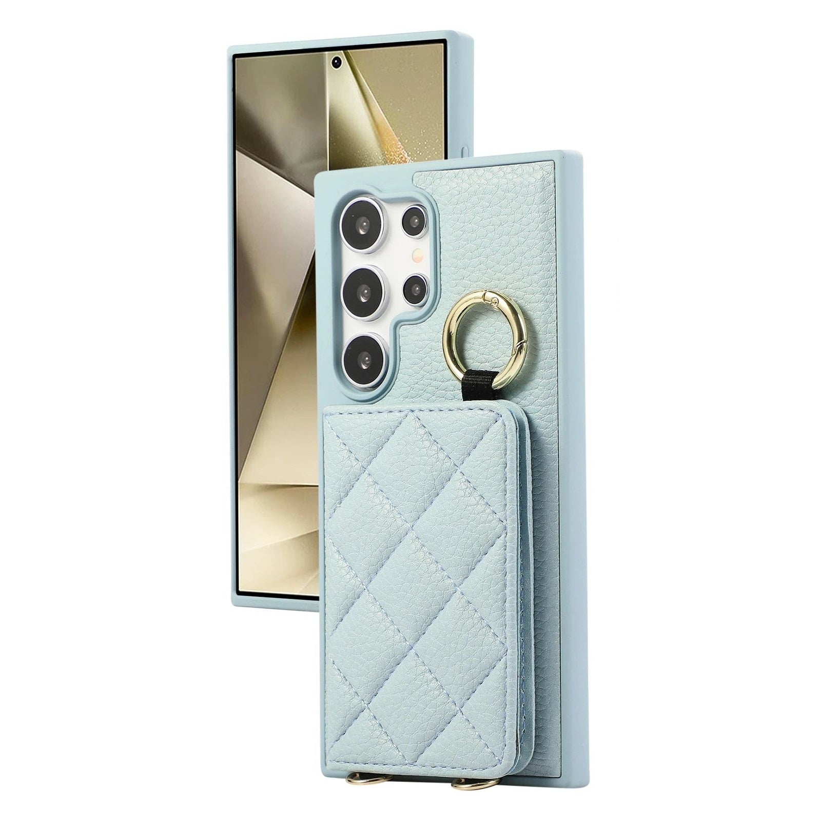 Protective Crossbody Leather Case with Card Holder for Samsung Galaxy S23 Series