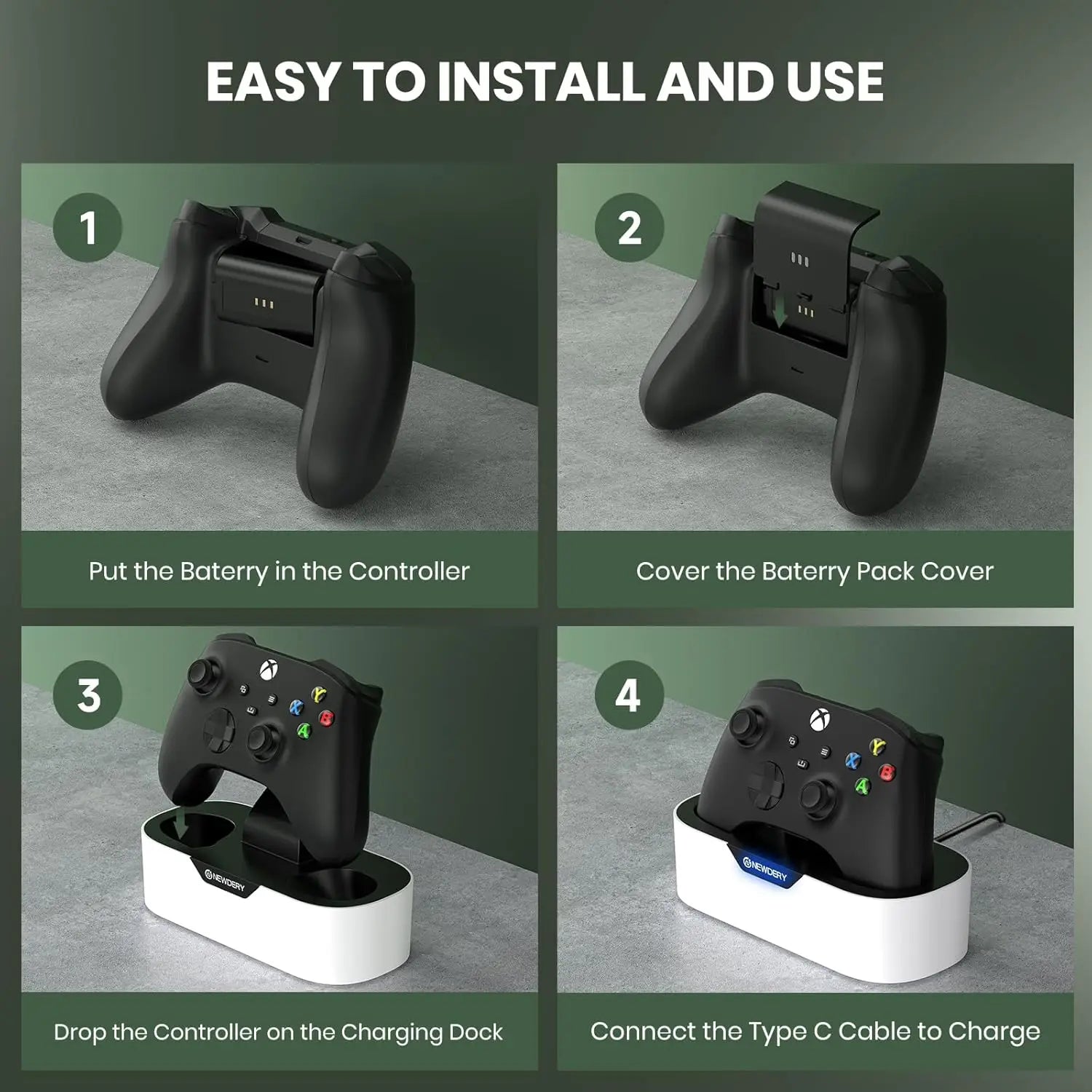 Xbox Controller Fast Charging Station