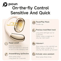 Picun H1S OWS Bluetooth 5.4 Air Conduction Earphones