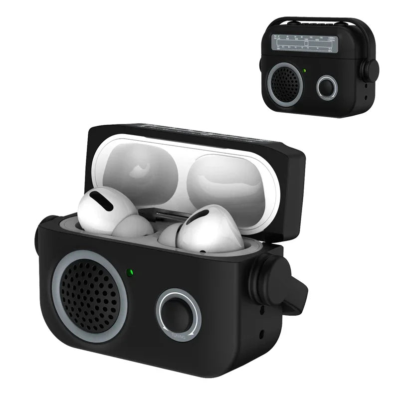 3D Simulation Silicone Radio Earphone Case for AirPods