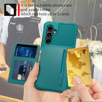 Magnetic Card Slot Leather Wallet Case for Samsung Galaxy S24 Series