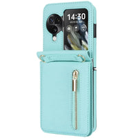 Luxury Crossbody Zipper Wallet Phone Case with Card Holder for Oppo Find N3 Flip – Stylish Convenience