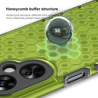 Transparent Honeycomb Silicone+PC Shockproof Phone Cover for OnePlus Nord CE 3 Lite 5G