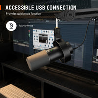 FIFINE K688 USB/XLR Dynamic Microphone with Shock Mount