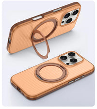 360° Rotatable Ring Magnetic Stand Case for iPhone 16 Series