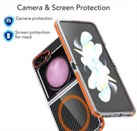 Carbon Fiber Magnetic Case for Samsung Galaxy Z Flip 6 with Military Grade Protection