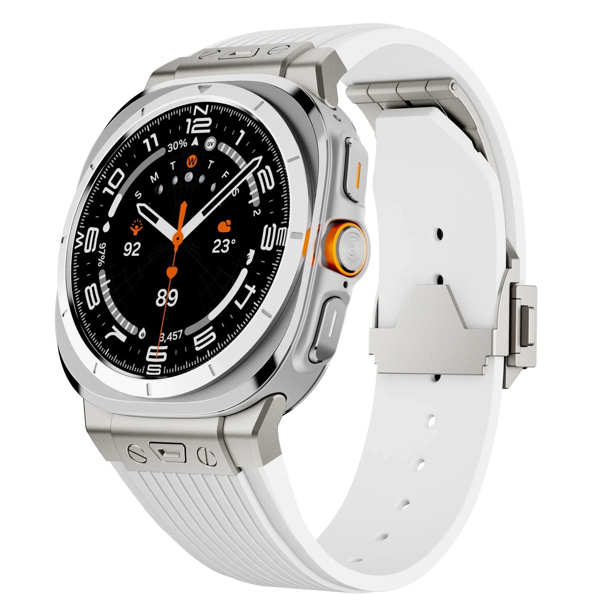 Hybrid Stainless Steel and Silicone Band for Samsung Galaxy Watch Ultra