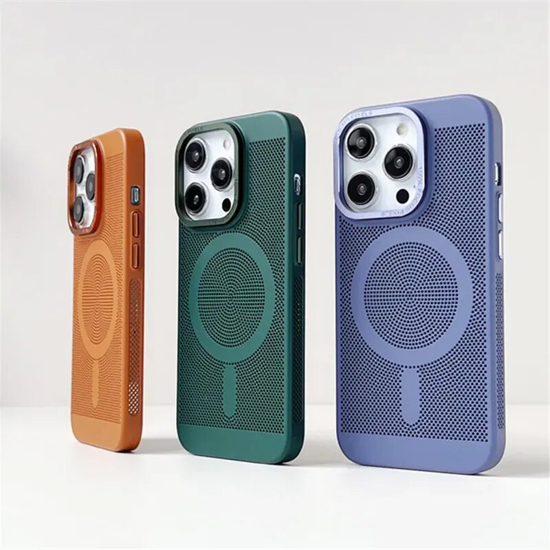 Heat Dissipation Magnetic Phone Case for iPhone 15 Series