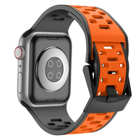 Breathable Two-Color Replacement Strap for Apple Watch