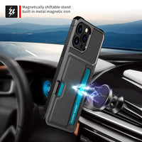 Armor Phone Case with Card Slot Holder for iPhone 15 Series