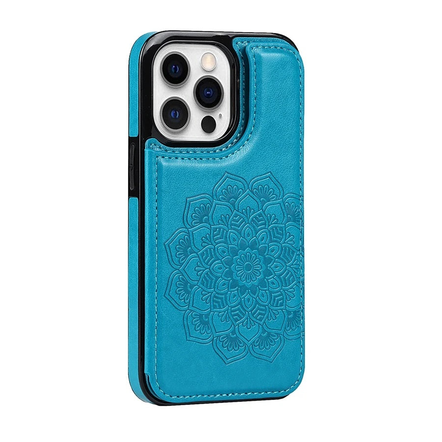 Retro PU Flip Leather Wallet Case for iPhone 15 Series