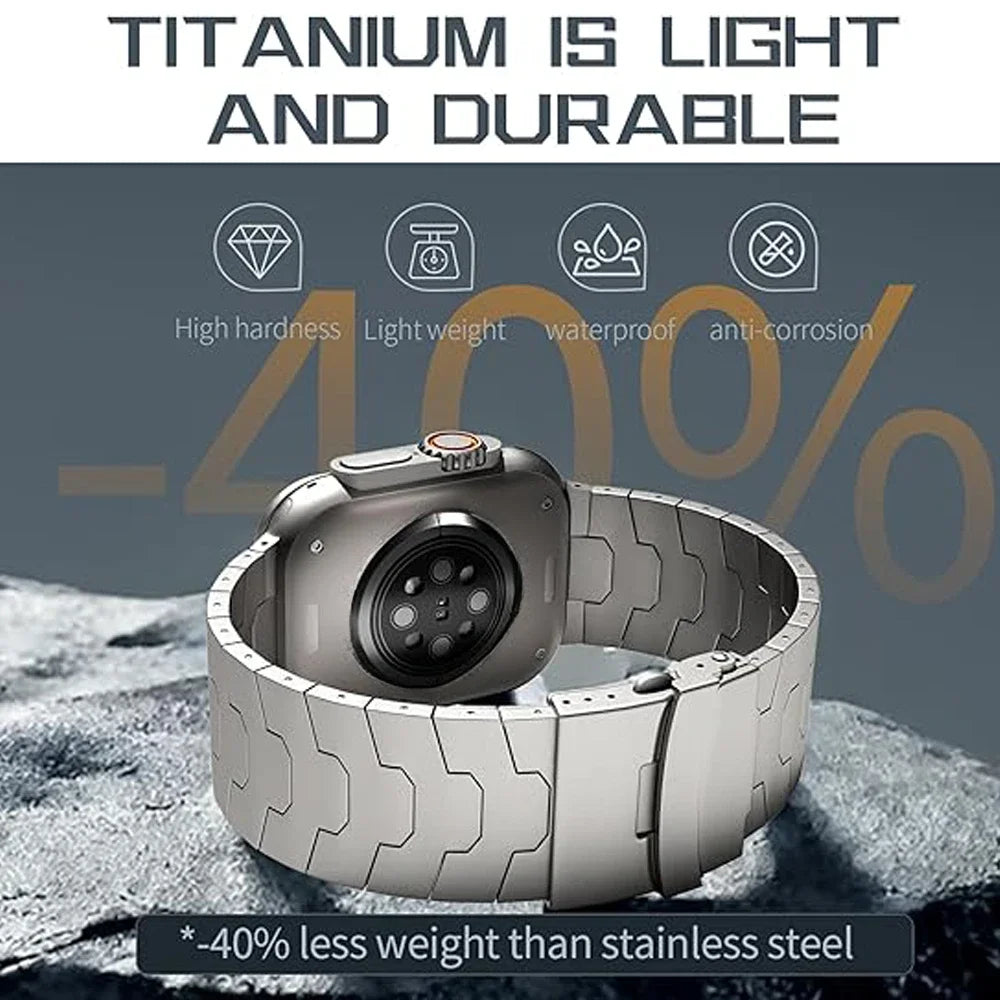 Luxury Titanium Bracelet for Apple Watch