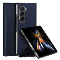 Faux PU Leather Flip Folio Case with Card Slot Holder for Samsung Galaxy Z Fold 5