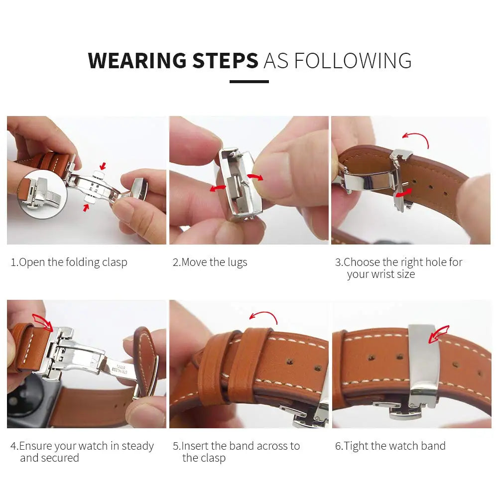 Premium Leather Band for Samsung Galaxy Watch Ultra – Elegant & Durable