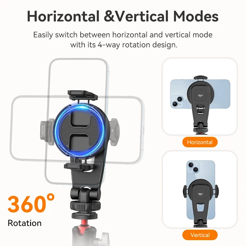 Ulanzi MA47 2-in-1 Magnetic Phone Clamp