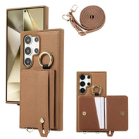 Leather Crossbody Wallet Phone Case for Samsung Galaxy S23 Series