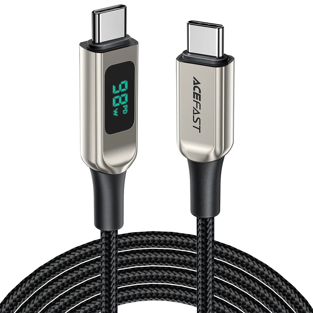 ACEFAST 100W USB-C to USB-C Fast Charging Cable with LED Display