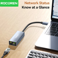 Rocoren USB 3.0 1000Mbps Ethernet Adapter