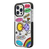 Art Rainbow Colored Soft TPU Shockproof Back Case for iPhone 16 Series