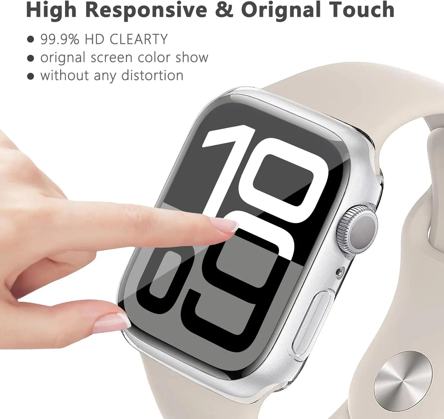 Slim Elegant Metal Strap and Protective Case for Apple Watch