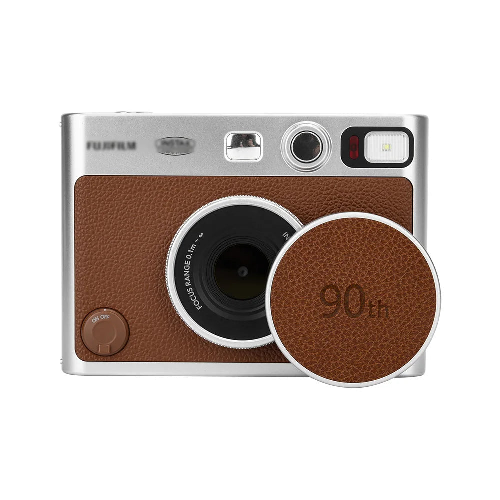 JJC Retro Leather Lens Cap for Fujifilm Insta Mini EVO