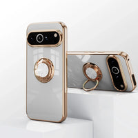 Shockproof Plating Ring Holder Case for Google Pixel 9 Series