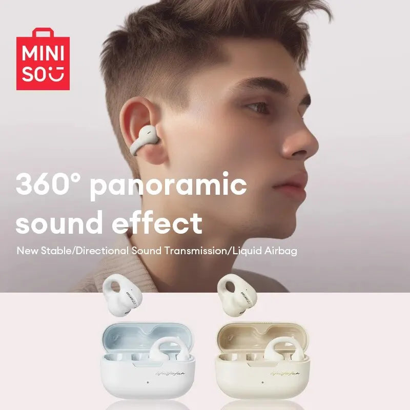 MINISO MCT12 Wireless Bluetooth 5.3 Ear Clip Sports Headphones