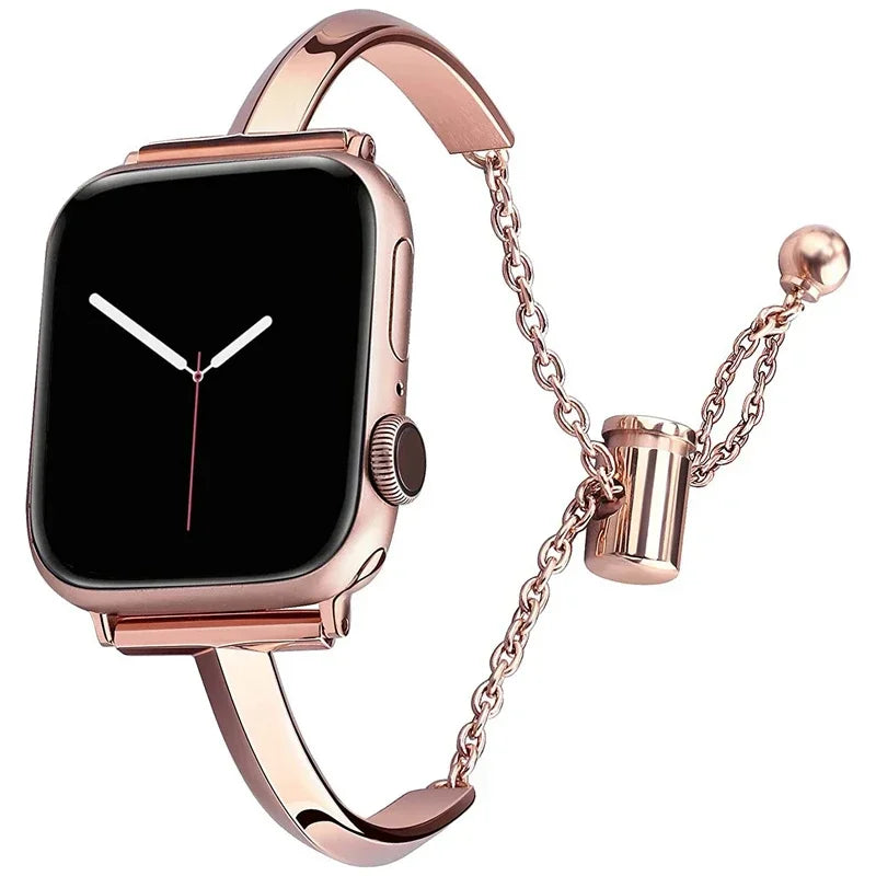 Elegant Luxury Metal Stainless Steel Bracelet for Apple Watch