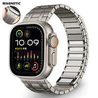 Magnetic Stainless Steel Loop Strap for Apple Watch