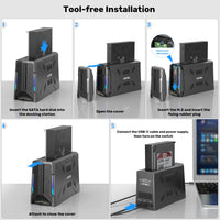 Unitek M.2 SSD Docking Station USB-C 10Gbps to M.2 NVMe SATA Adapter