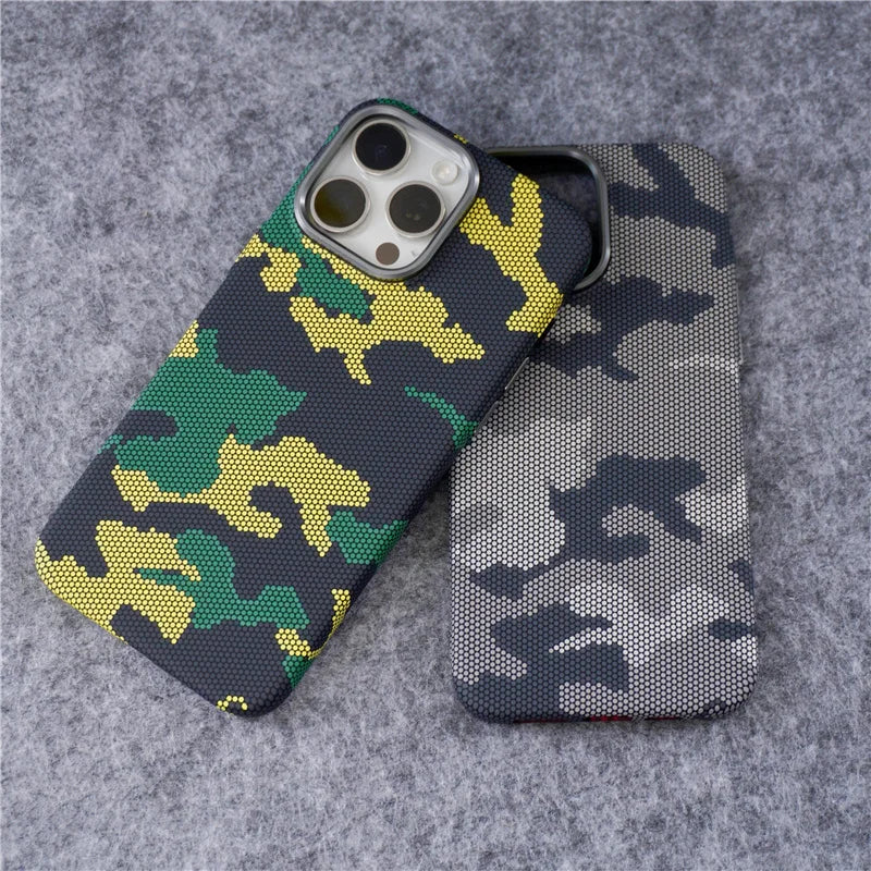 Magnetic Luxury Matte Camouflage Shockproof Case for iPhone 15 Series