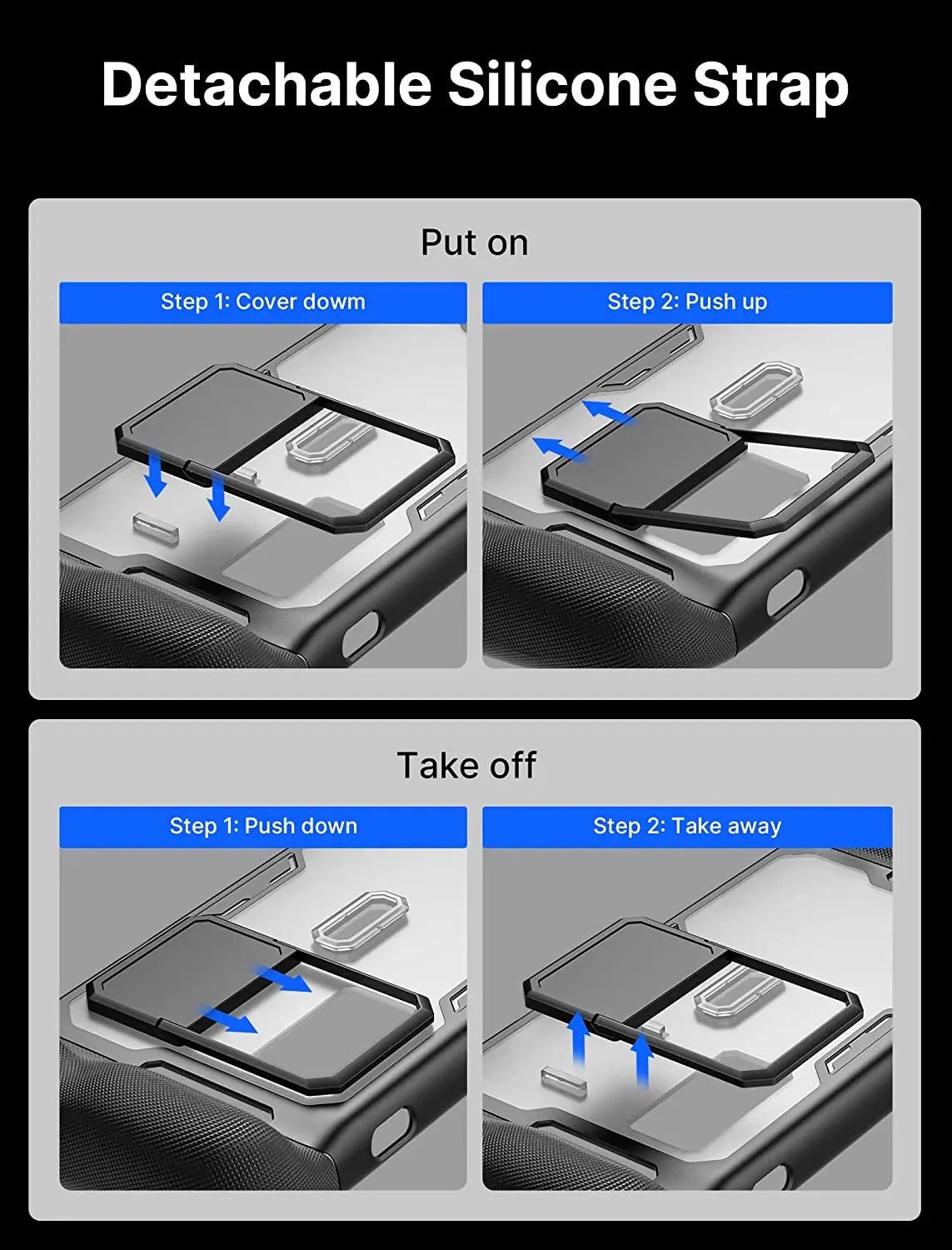 Steam Deck OLED Protective Case with Detachable Front Shell