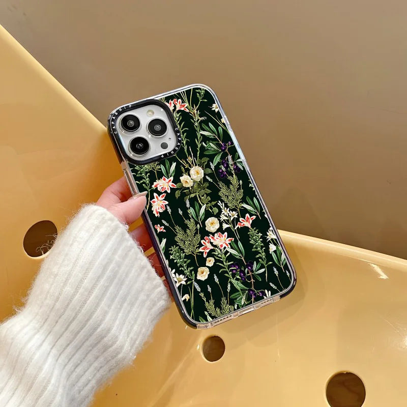 Alpine Landscape Colorful Flowers Soft TPU Shockproof Case for iPhone 16 Series