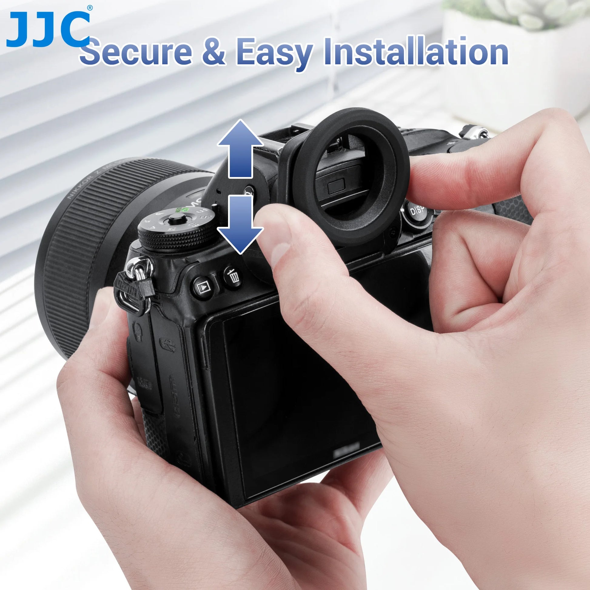 JJC Round Soft Silicone Rubber Eye Cup for Nikon Cameras