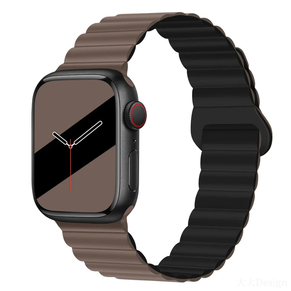 Lightweight Silicone Magnetic Band for Apple Watch