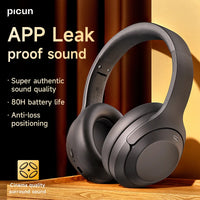 Picun F1 Bluetooth 5.4 Over-Ear Headphones with Adaptive Noise Cancelling