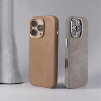 Leather MagSafe Case with Lens Protection for iPhone 16