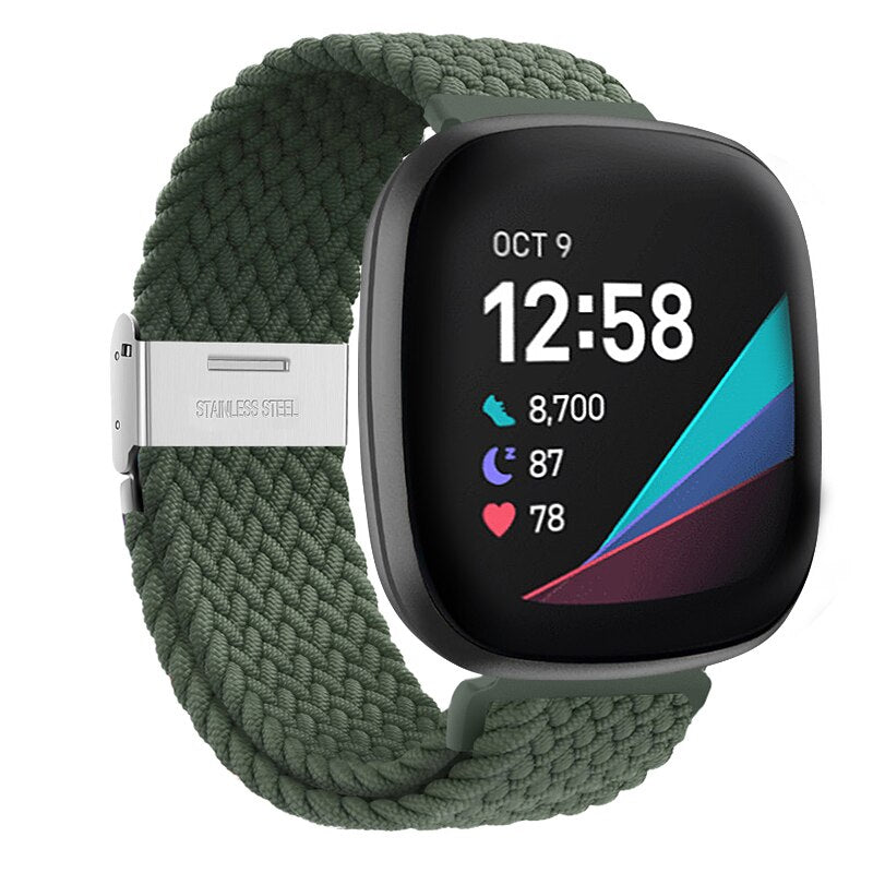 Braided Nylon Strap for Fitbit Versa 4