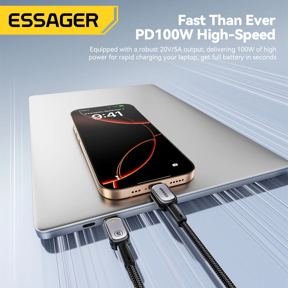 Essager 100W Type-C PD Fast Charging Cable