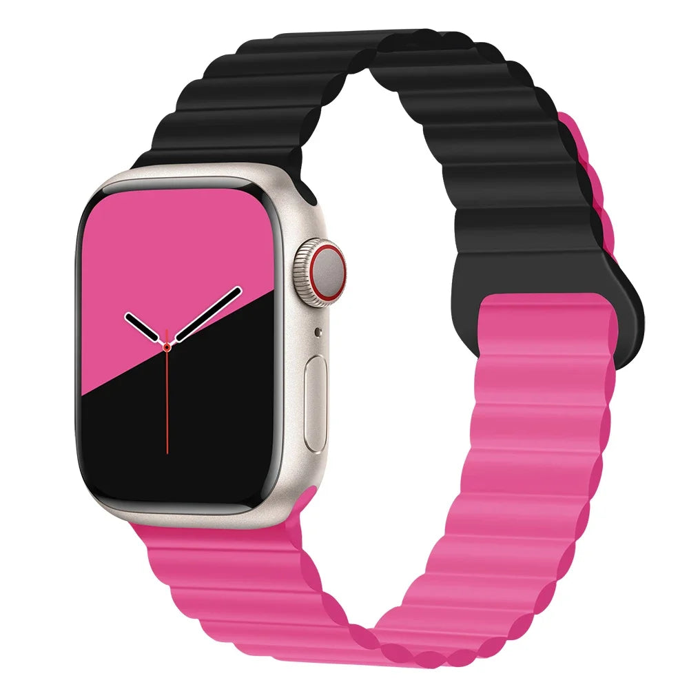 Lightweight Silicone Magnetic Band for Apple Watch