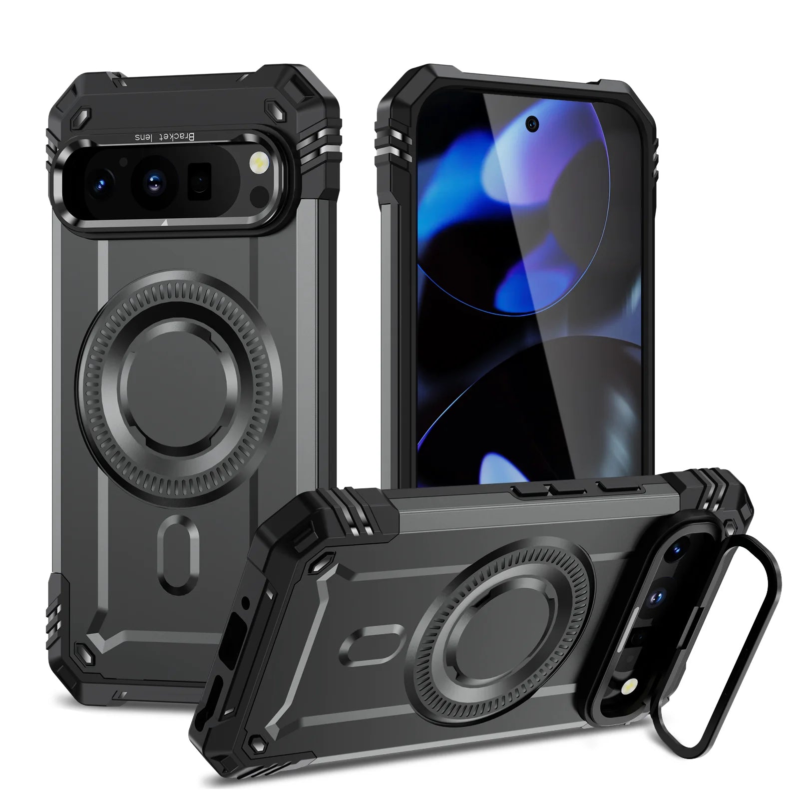 Military Armor Shockproof Magnetic Case for Google Pixel 9 Series