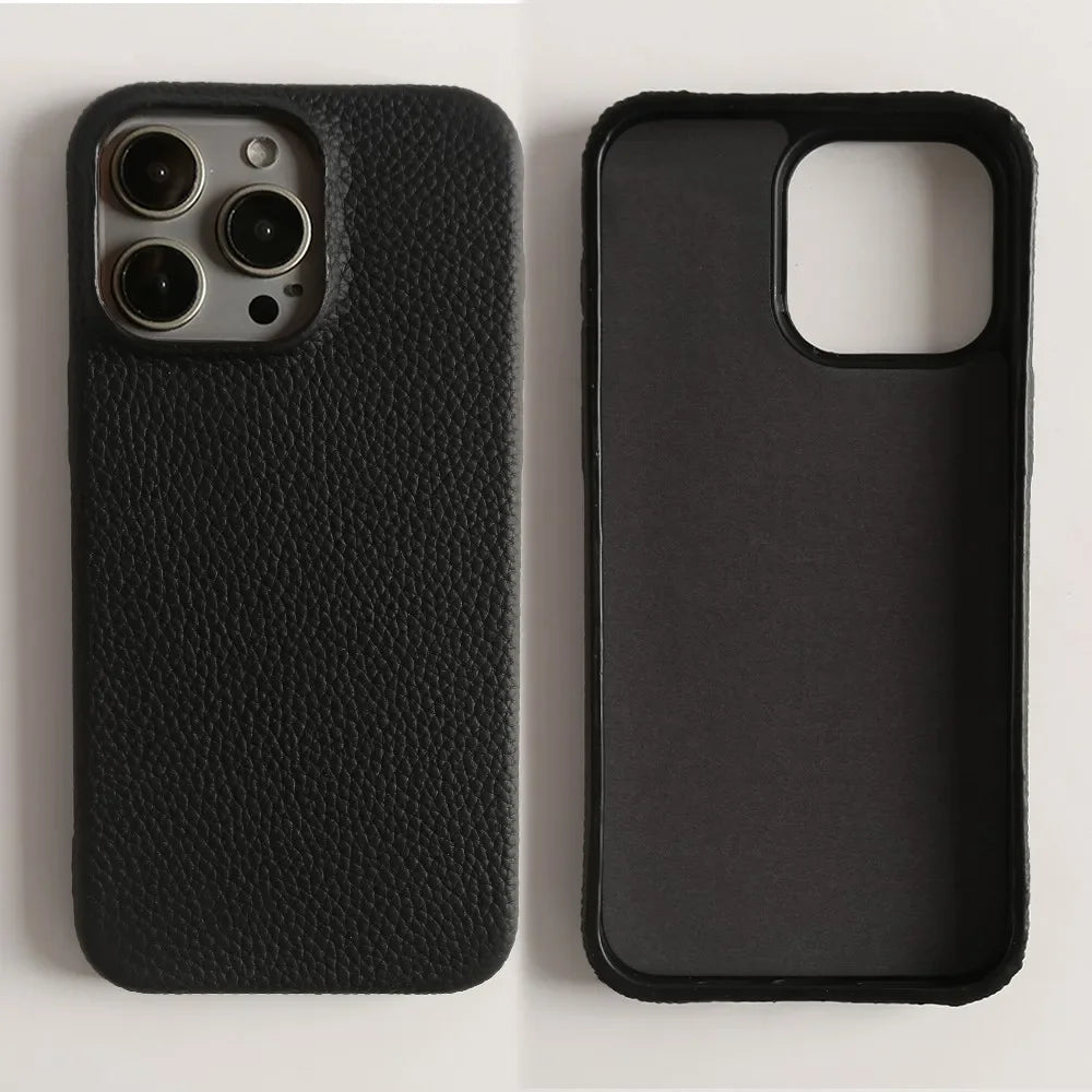 Full Grain Genuine Leather Phone Case for iPhone 14 Series