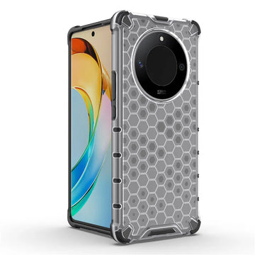 Shockproof Honeycomb Hard PC Protection Bumper Case Cover for Honor X9b 5G