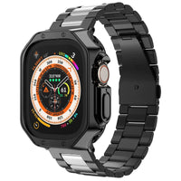 Protective TPU Case and Metal Bracelet Strap for Apple Watch