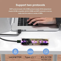 MOSHOU M.2 NVMe SATA SSD Enclosure Adapter