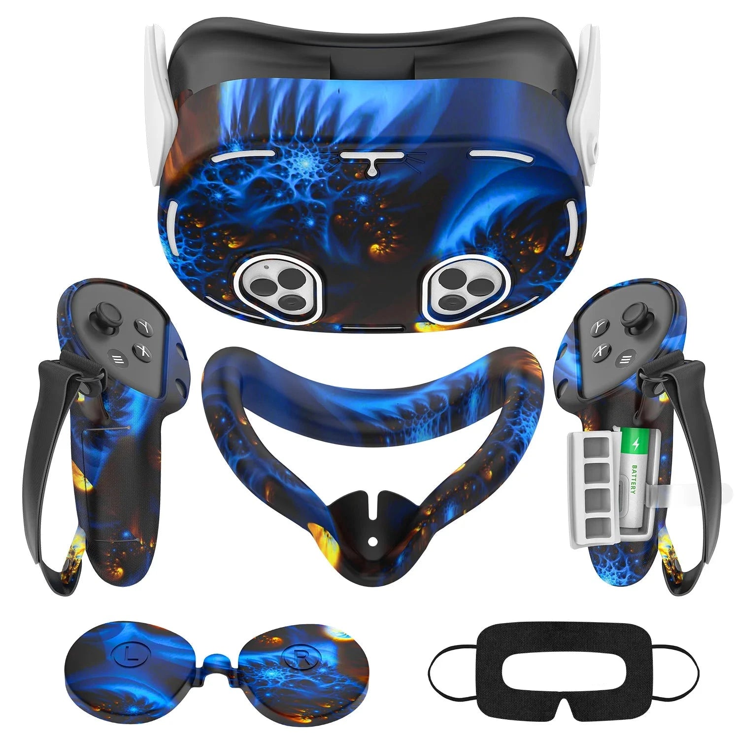 Meta Quest 3 VR Silicone Protective Cover Set