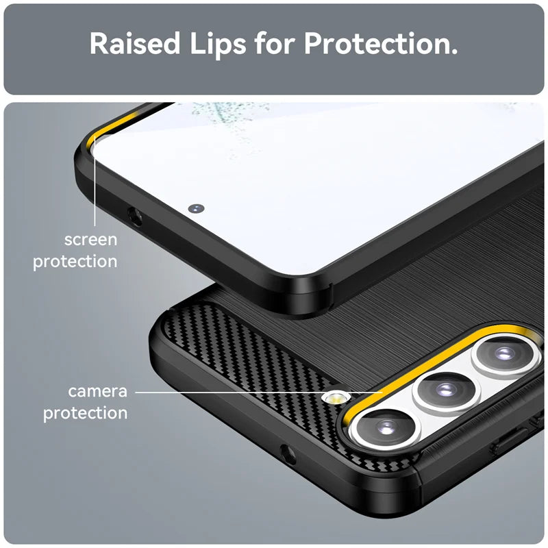 Soft TPU Silicone Phone Bumper Case for Samsung Galaxy S23 Series